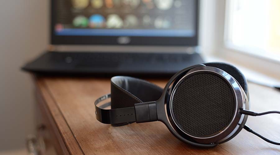 Audiophile Headphones with Laptop PC