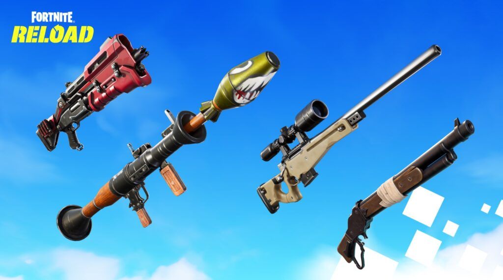 (Image credit: fortnite) The Tactical Shotgun, Rocket Launcher, Bolt-Action Sniper Rifle, and Lever Action Shotgun are a few of the weapons you’ll see in Reload.