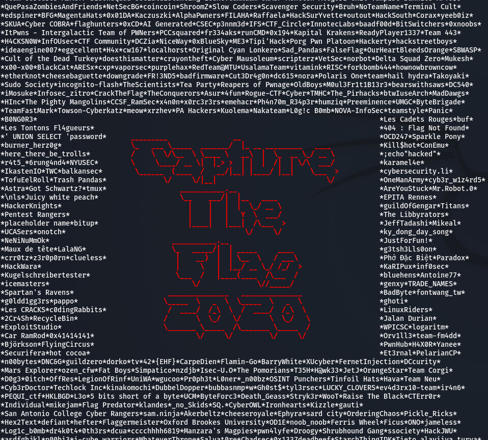 Security tooling screenshot