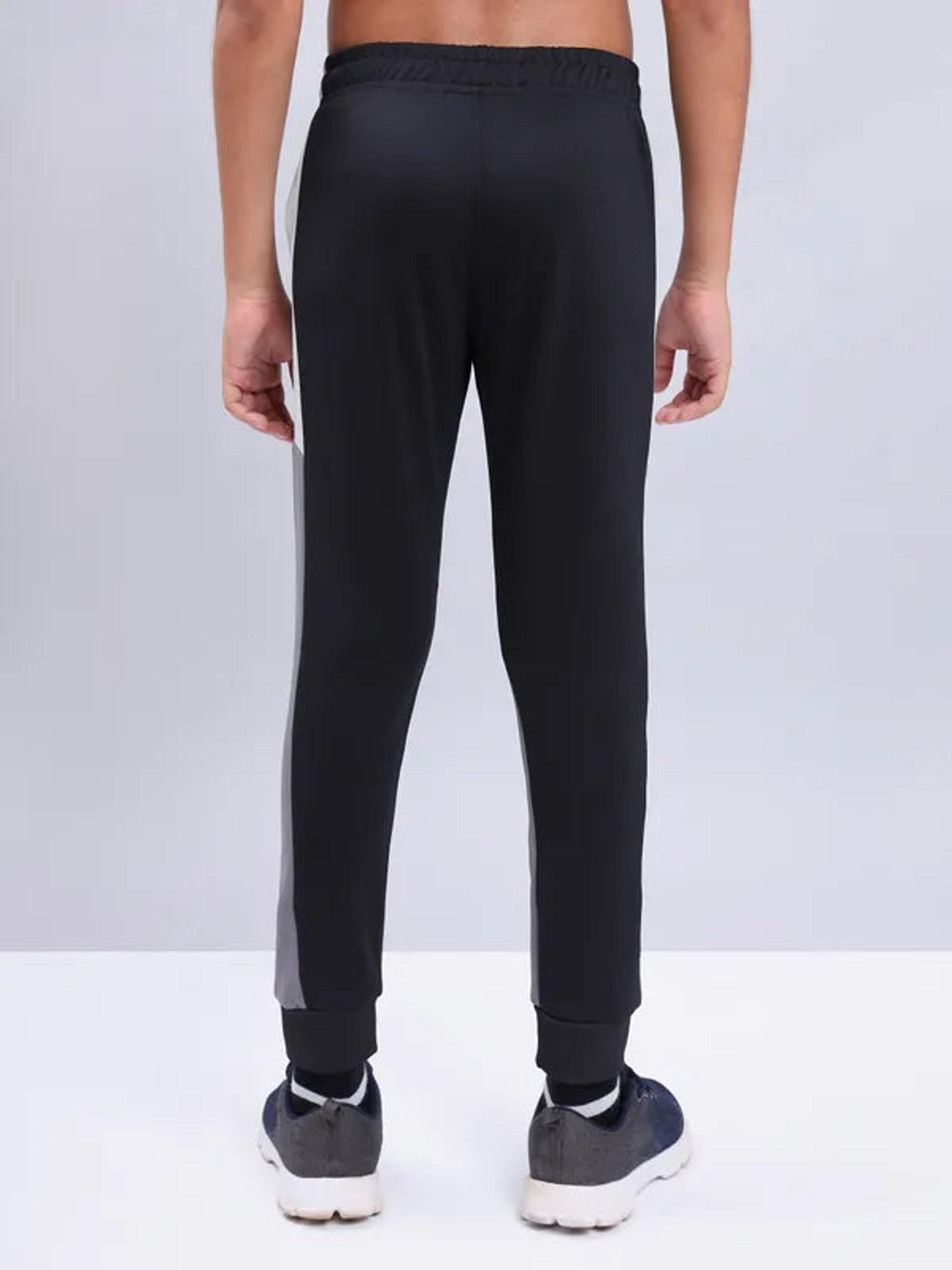 Boys Colorblock Slim Fit Joggers with TECHNO GUARD in Black - 4