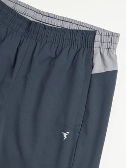 Boys Colorblock Slim Fit Sports Shorts with TS FLEXI in Carbon Grey - 7