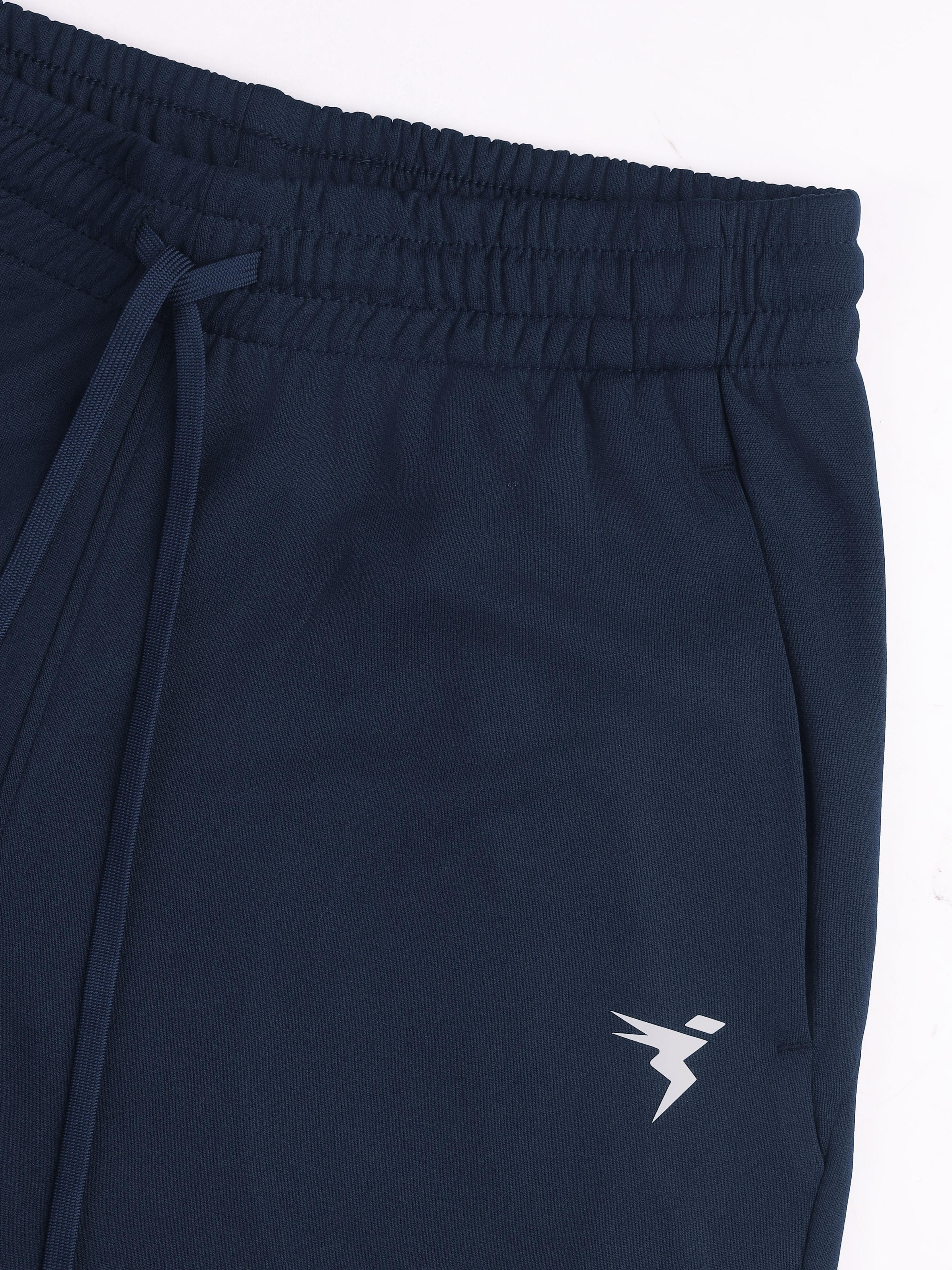 Boys Slim Fit Sports Shorts with TECHNO DRY in Navy Blue - 7
