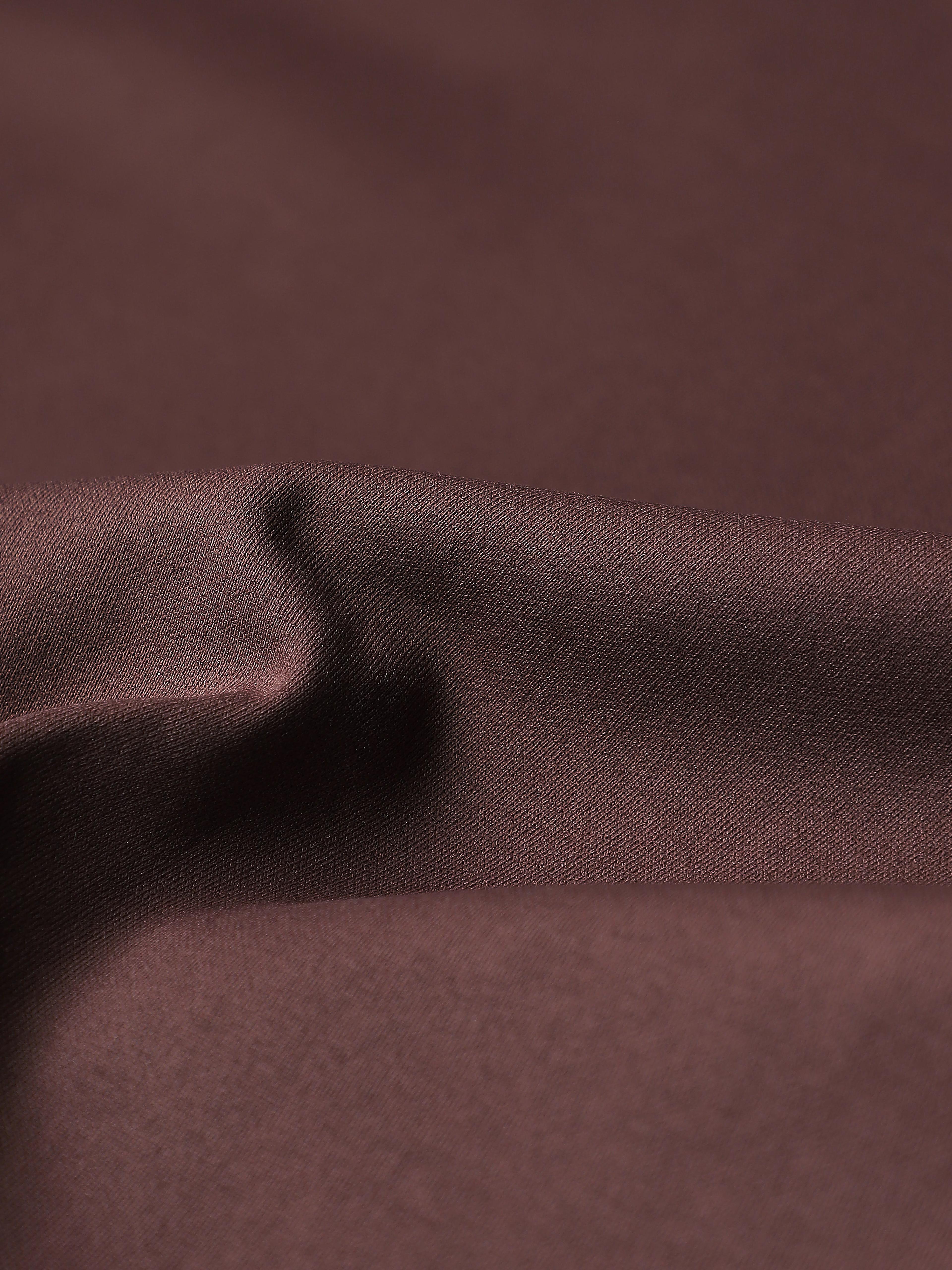 Men Solid  Oversized Crew Neck T-shirt with CLOUDFLEX in Chocolate A - 9