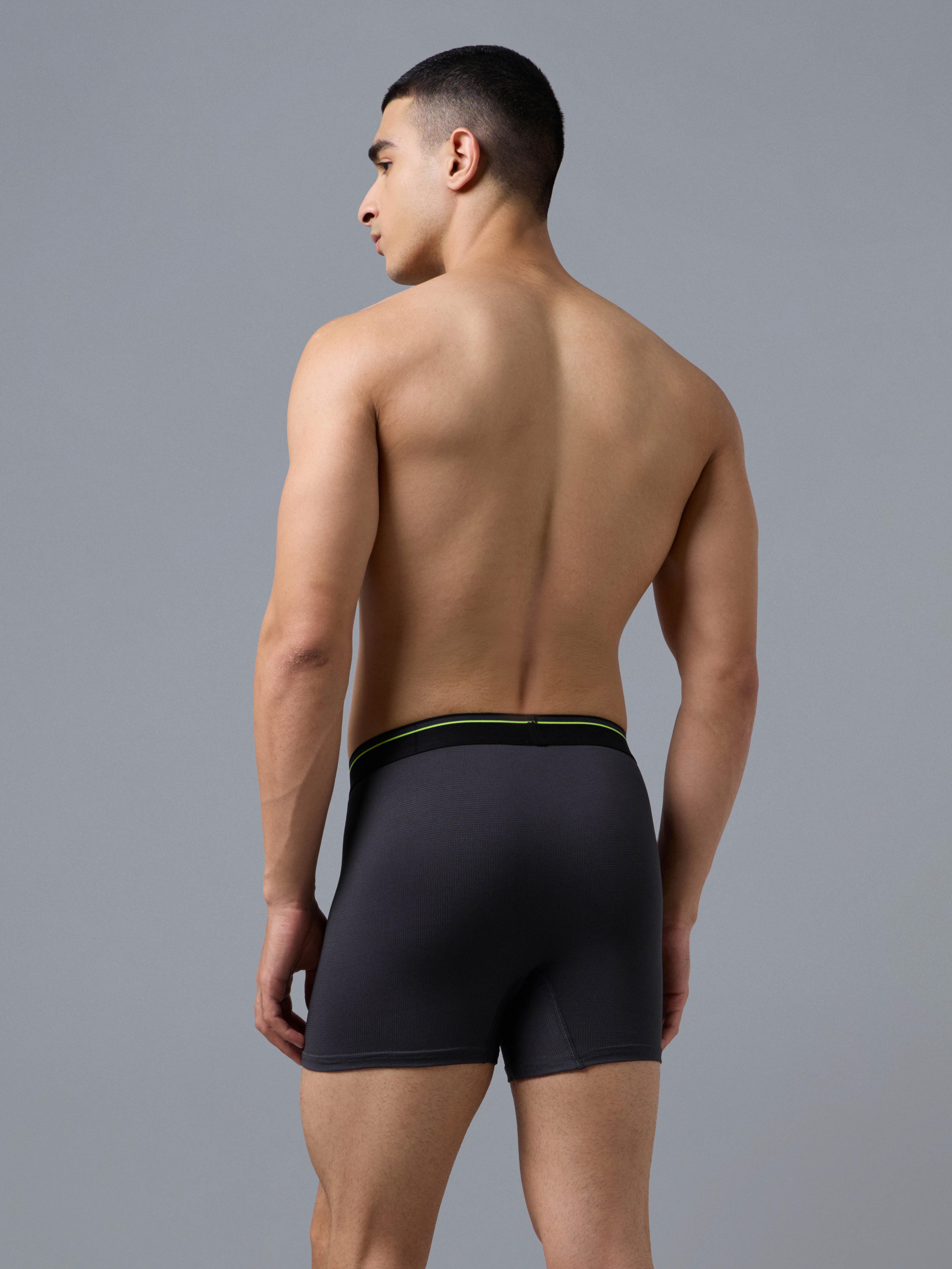 Men Colorblock Underwear with ElastoLITE in Woodland Grey - 3