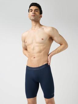 Men Solid Slim Fit Compression Tights with ELASTO LITE in Navy