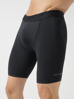 Men Solid Slim Fit Compression Tights with ELASTO LITE in Black - 6