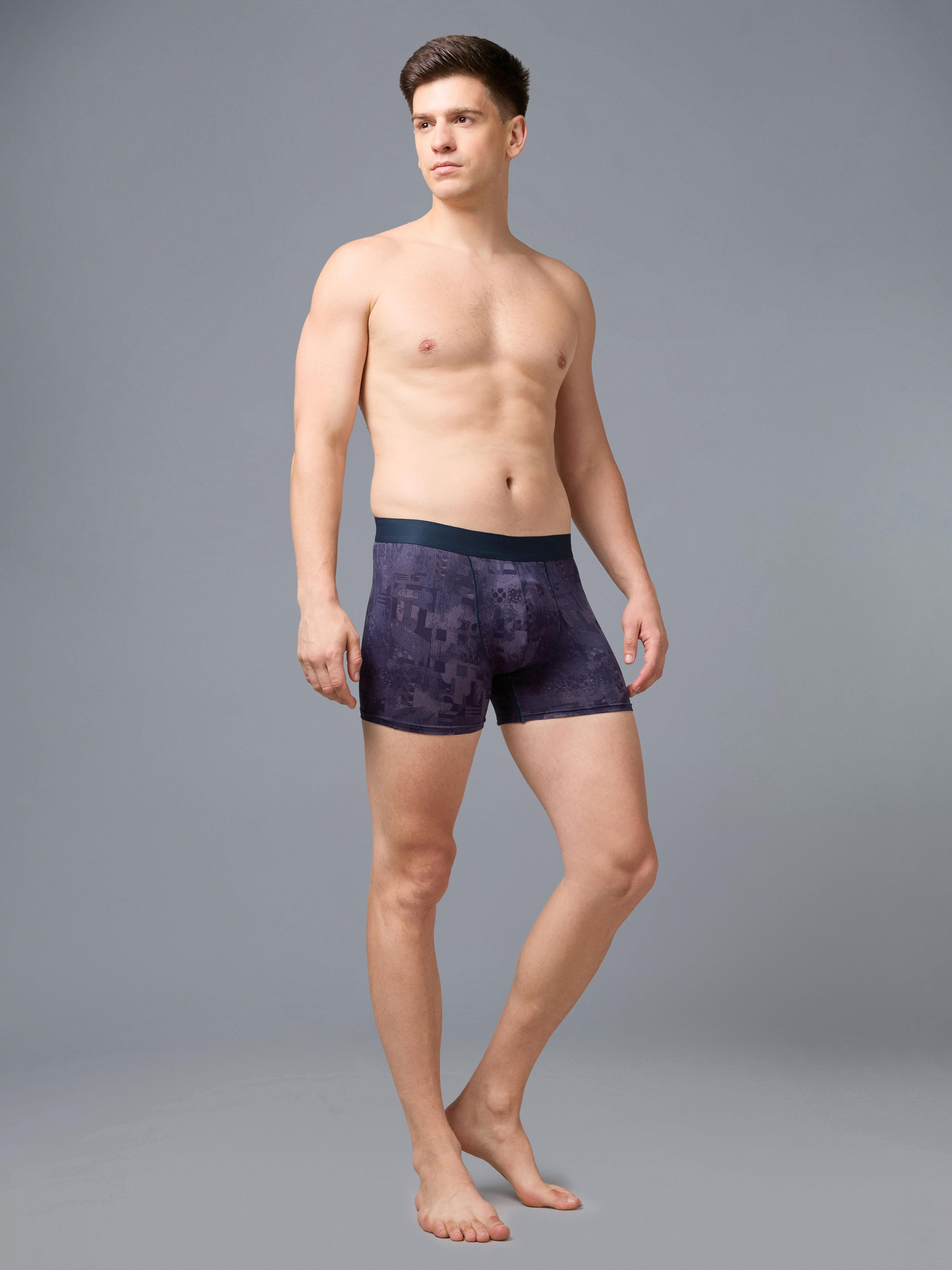 Men Printed Underwear with ELASTO LITE in Grape Vine - 6