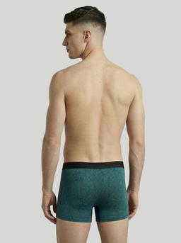 Men Printed Underwear with ELASTO LITE in Teal Grunge - 4