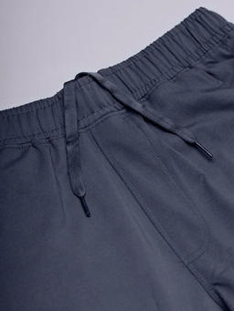Men Solid Relax Fit Trackpants with ELASTO PLUS in Dark Carbon - 10
