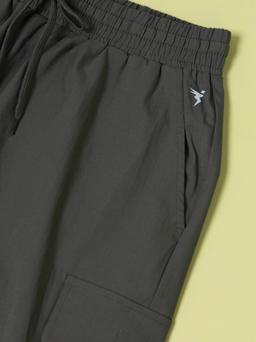 Men Solid Slim Fit Shorts with TS FLEXI in Beetle - 8