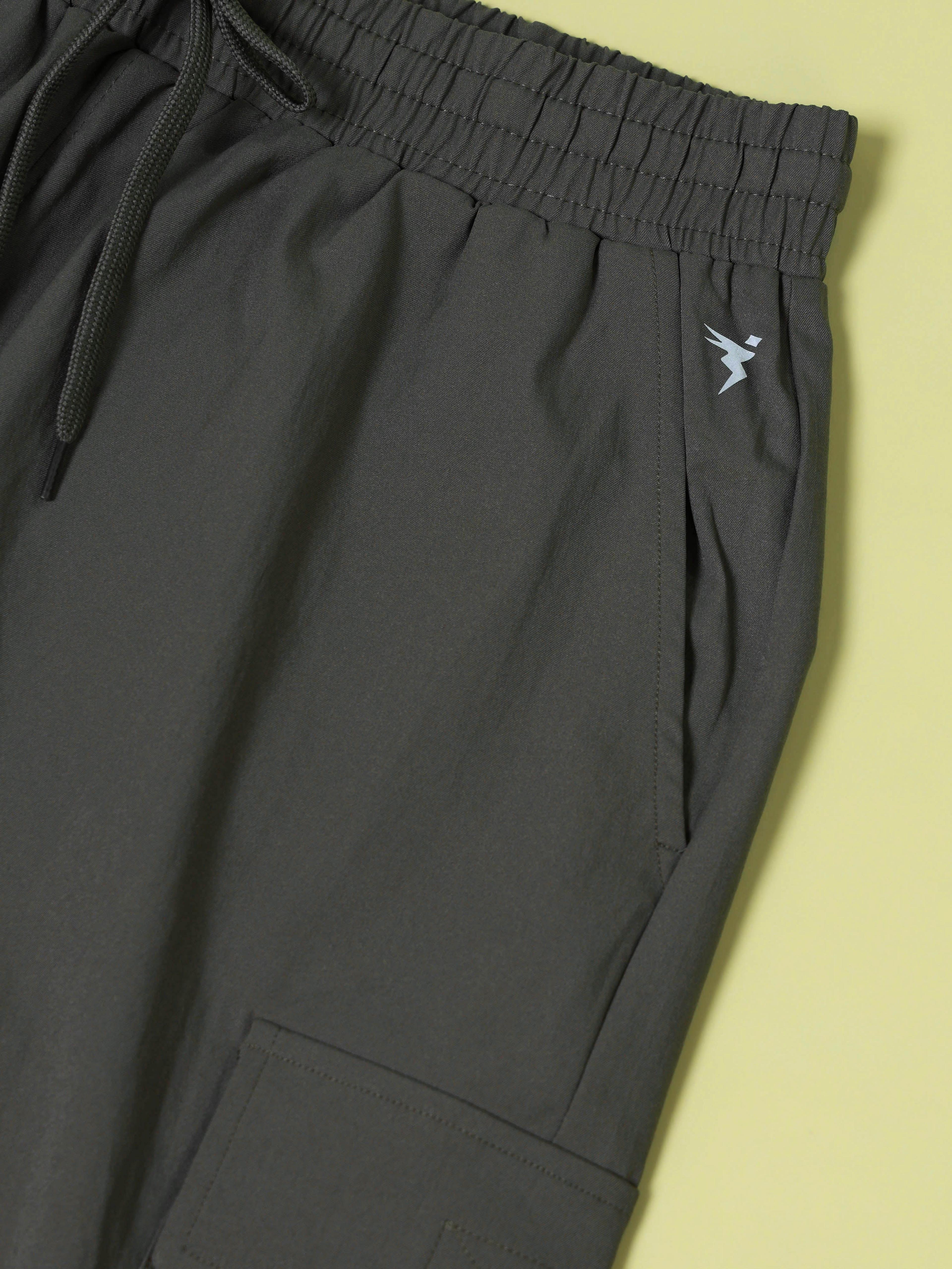 Men Solid Slim Fit Shorts with TS FLEXI in Beetle - 8