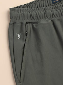 Men Solid Relax Fit Trackpants with DURACOOL+ in Beetle - 7