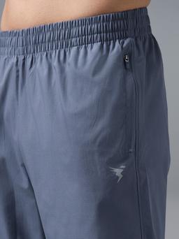 Men Solid Slim Fit Sports Joggers with TECHNOLITE in Black Smokey Olive - 5