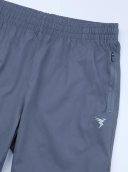 Men Solid Slim Fit Sports Joggers with TECHNOLITE in Black Smokey Olive - 8