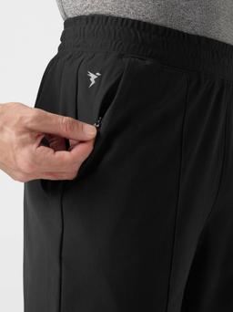 Men Solid Slim Fit Sports Trackpants with DURACOOL+ in Black - 5