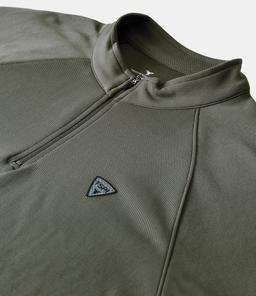 Men Solid Slim Fit Mock Neck Sports Sweatshirt with ELASTO PLUS in Beetle - 7
