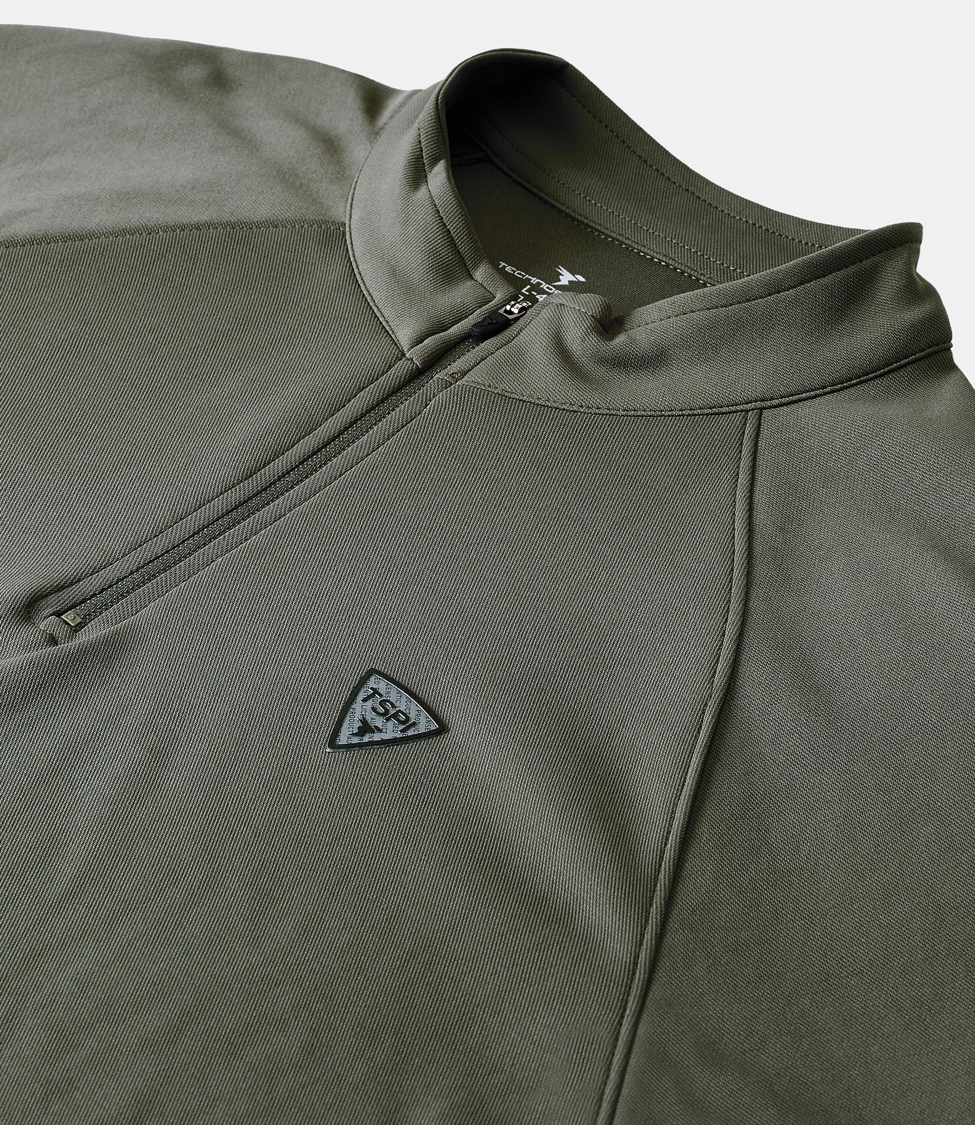Men Solid Slim Fit Mock Neck Sports Sweatshirt with ELASTO PLUS in Beetle - 7