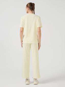 Women Co-Ord Casual Athleisure Lounge Wear Set in Yellow - 3