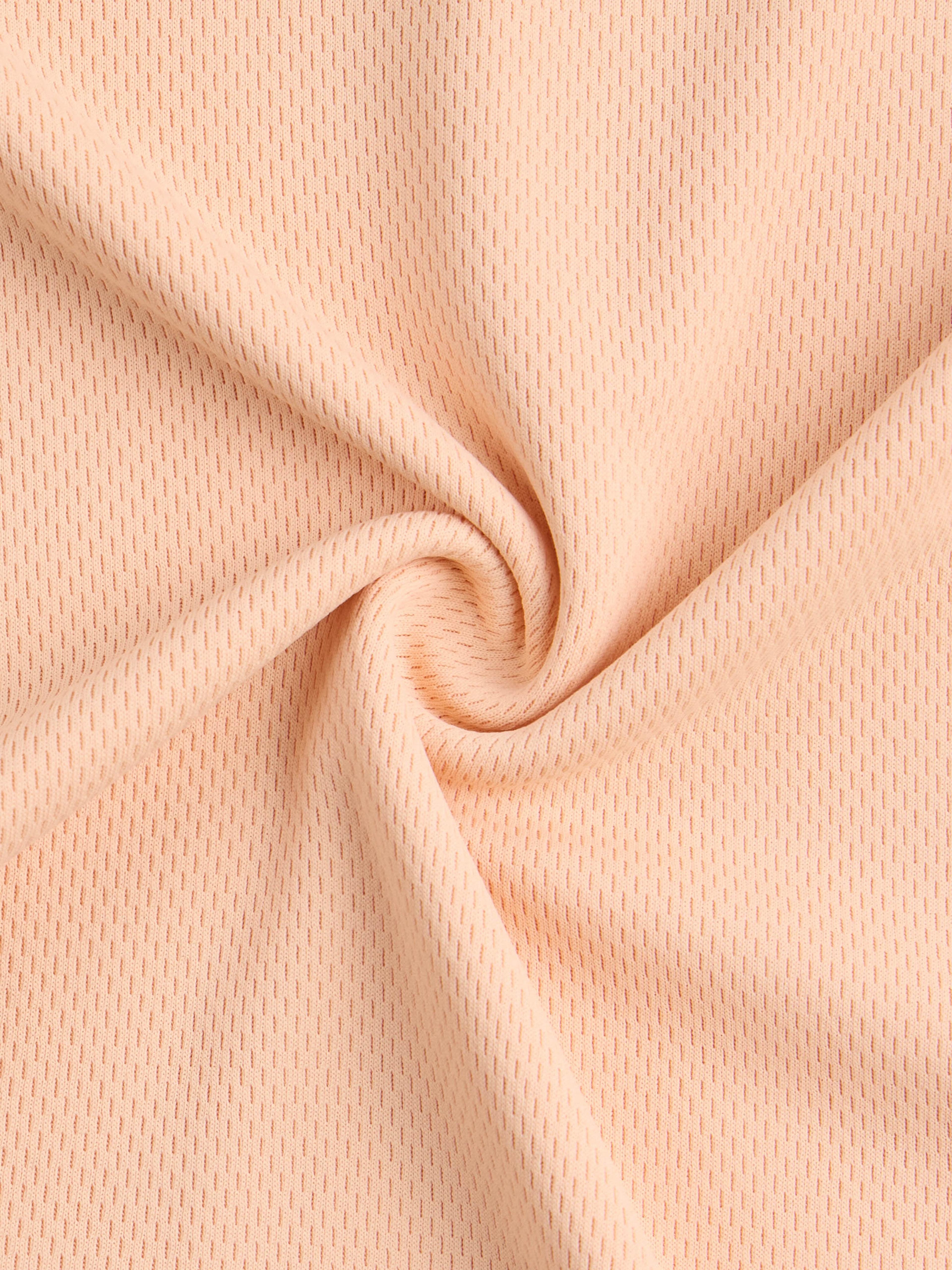 Women Solid Slim Fit Crew Neck T-shirt with TECHNO COOL in Peach - 9