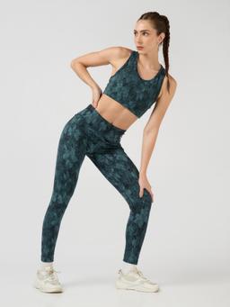 Women Printed Slim Fit Tights with ELASTO PLUS in Gulf Coast - 5