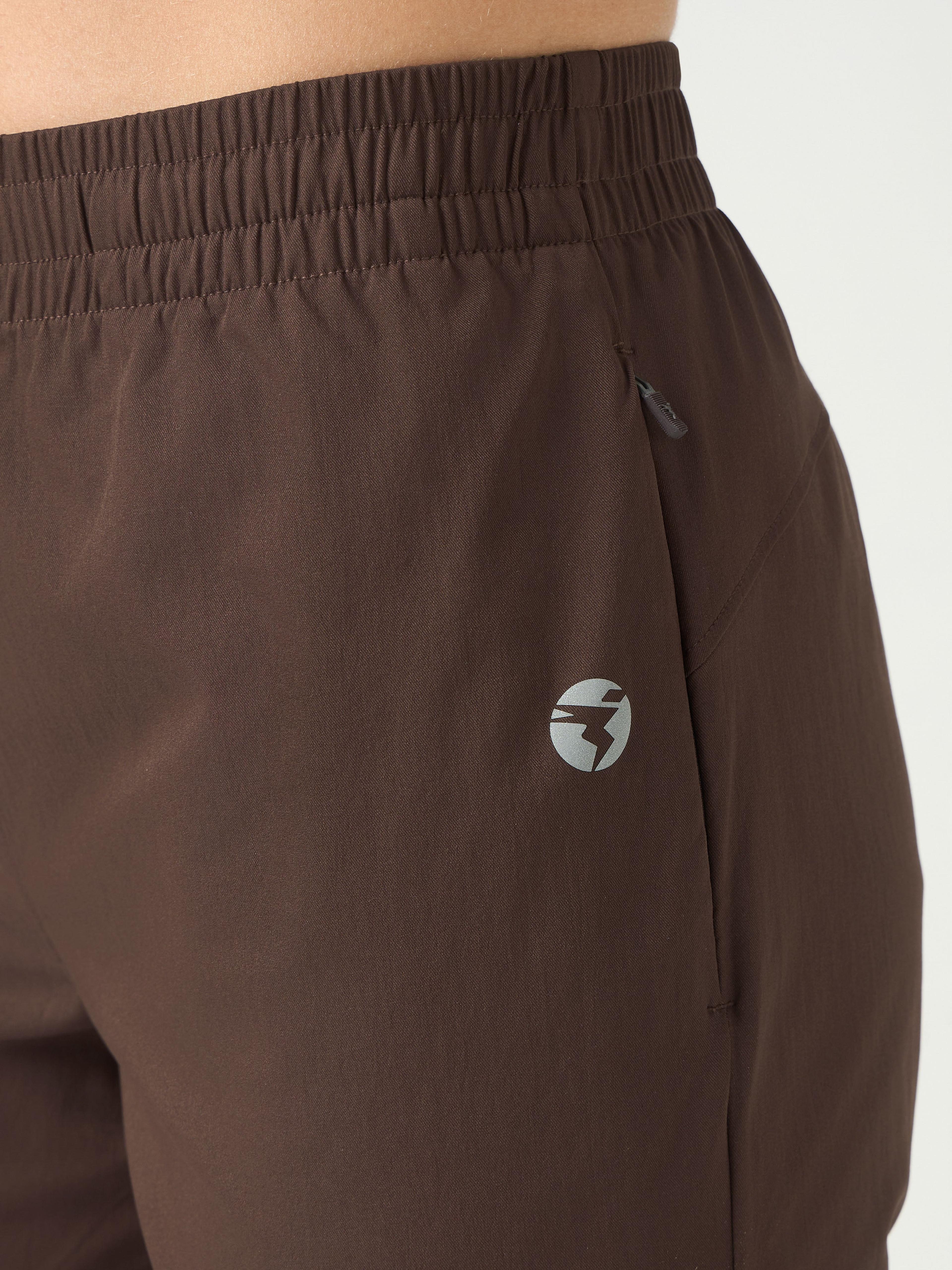Women Solid Regular Fit Shorts with TS FLEXI in Chocolate A - 6