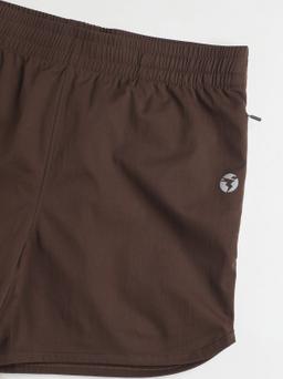 Women Solid Regular Fit Shorts with TS FLEXI in Chocolate A - 8