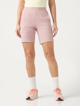 Women Regular Fit Sports Shorts with ELASTOPLUS in Dusty Pink - 2