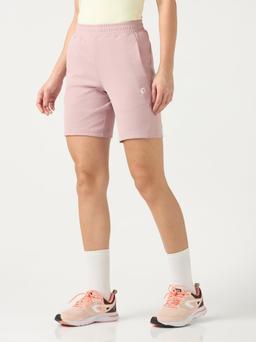 Women Regular Fit Sports Shorts with ELASTOPLUS in Dusty Pink - 4