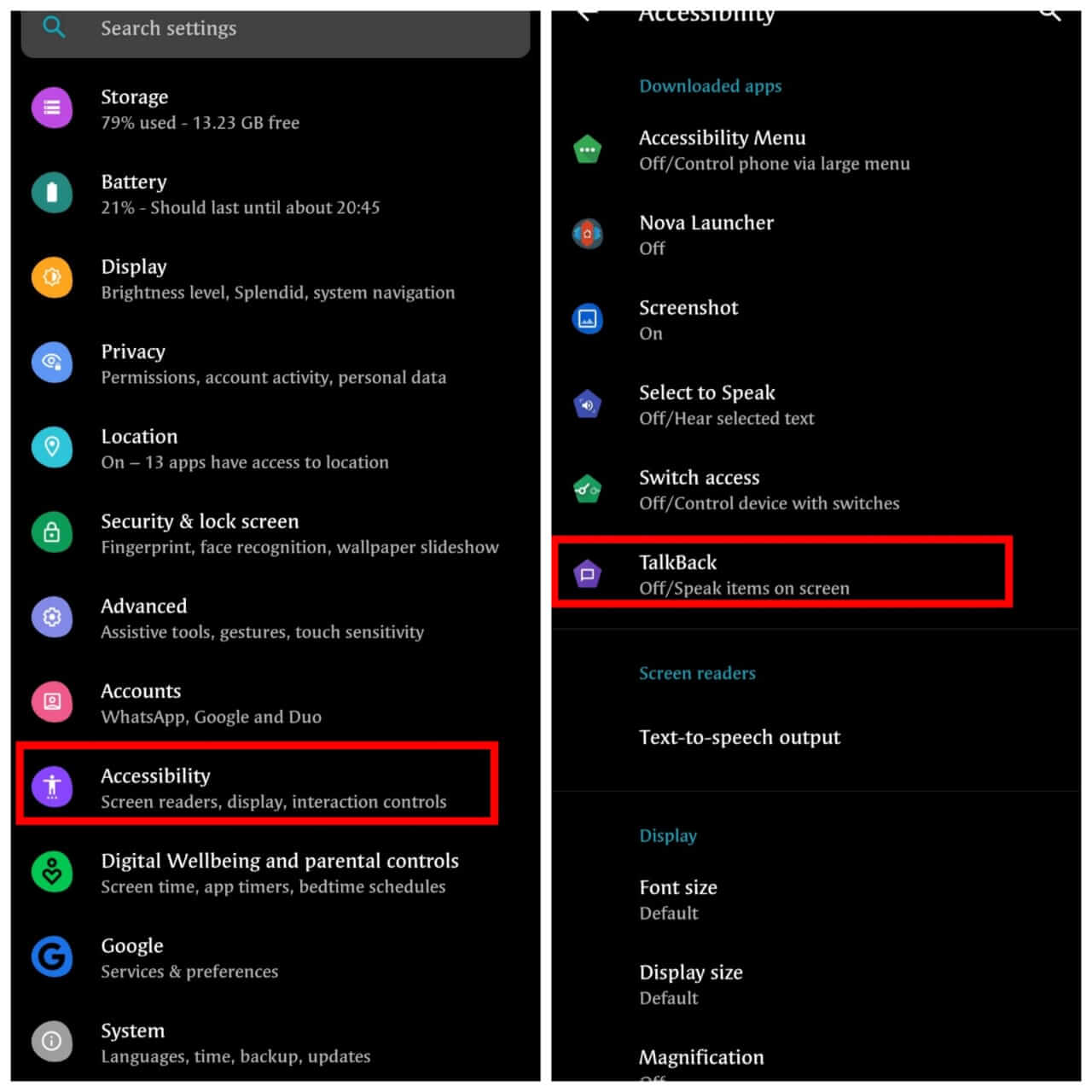 how to turn off talkback mode on iphone