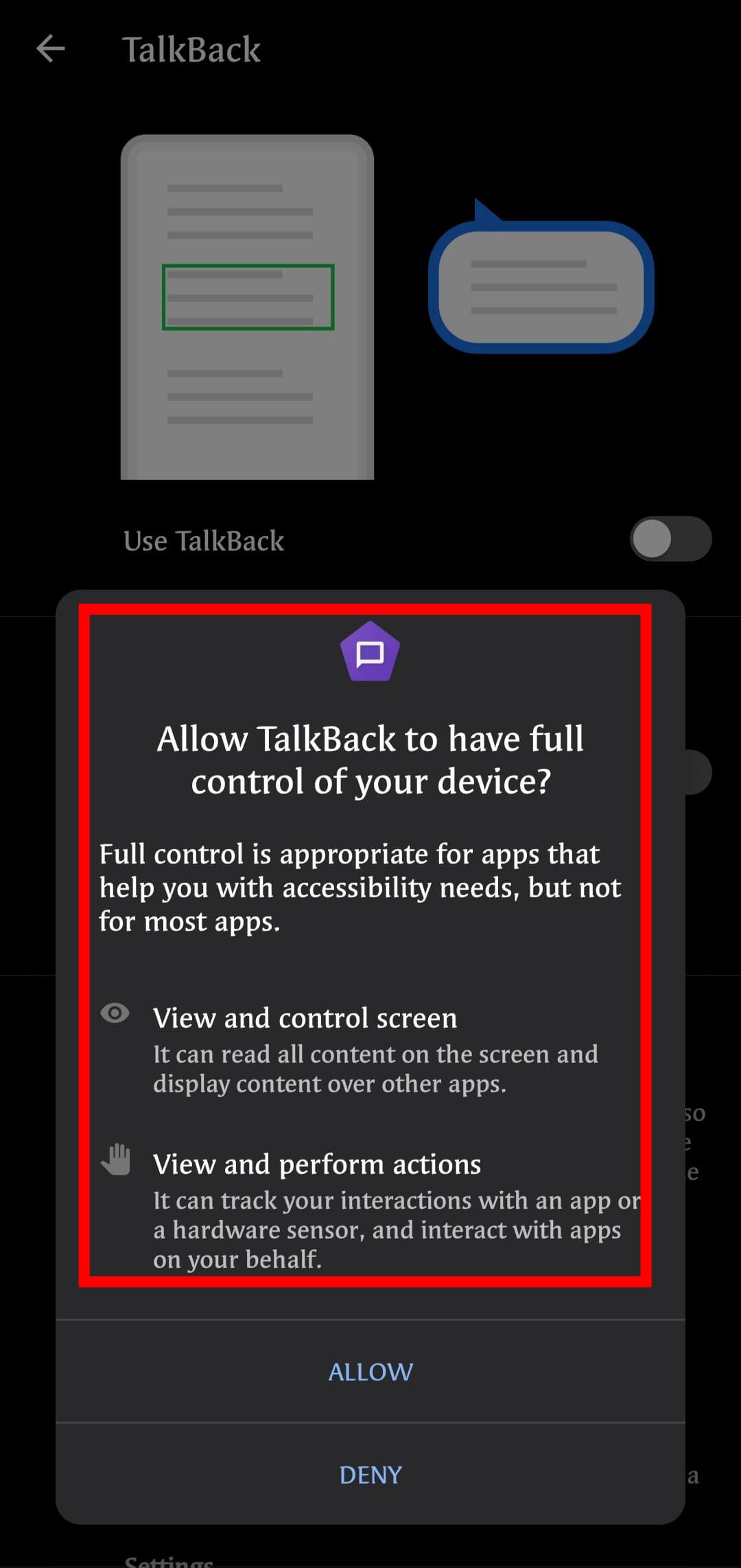 How to Turn Off Talkback