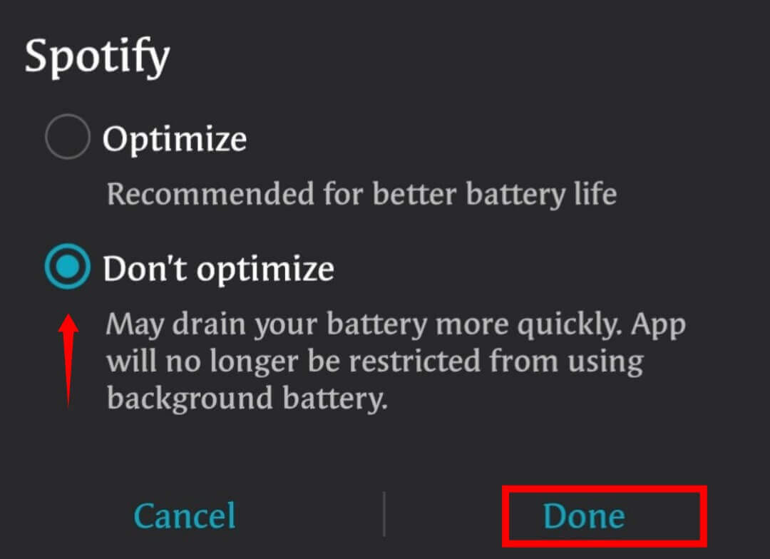 don’t optimize option
