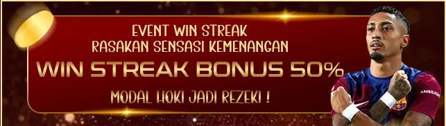 BONUS 50% WINSTREAK / KEMENANGAN BERUNTUN HANDICAP SPORTSBOOK