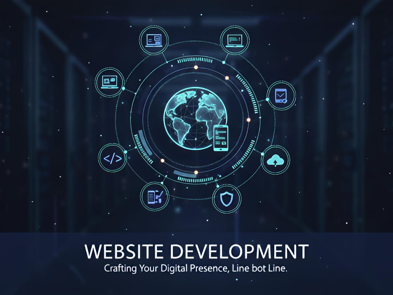 Team collaborating on website design