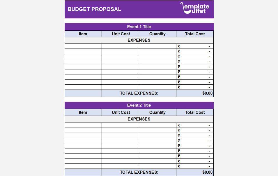 Budget Proposal