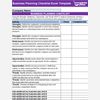 Business Planning Checklist Excel Template