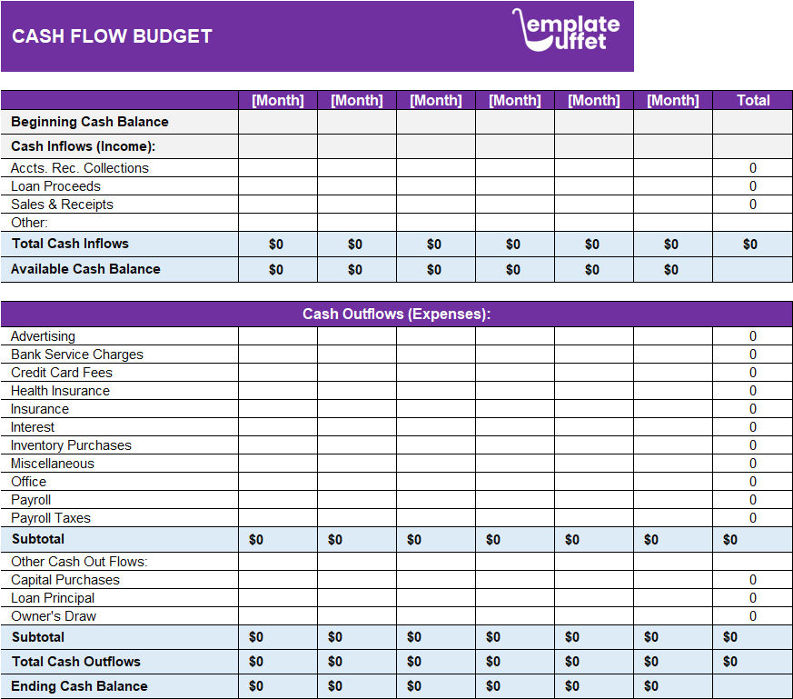 Cash Flow Budget