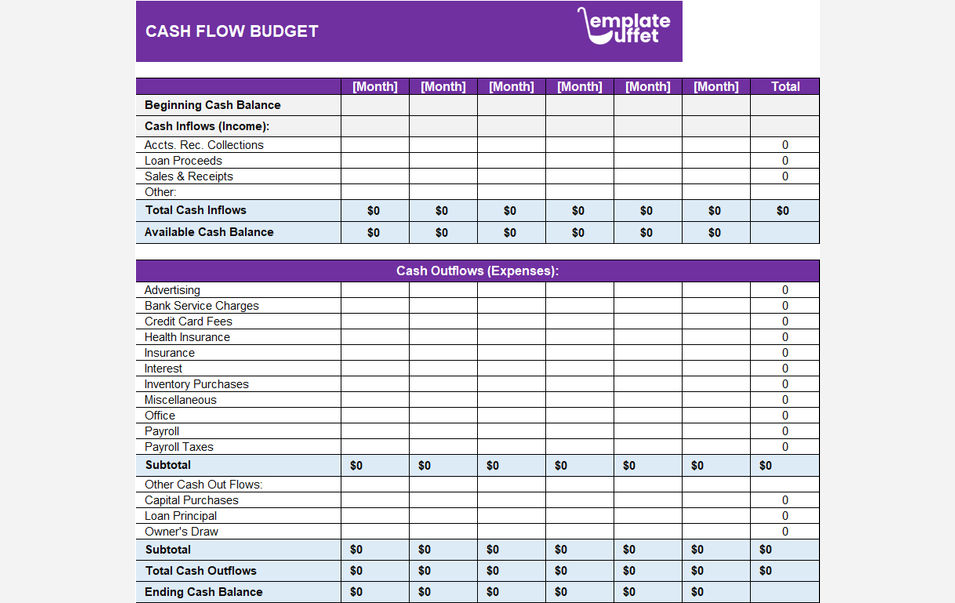 Cash Flow Budget