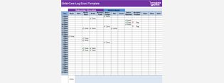 Child-Care-Log Excel Template