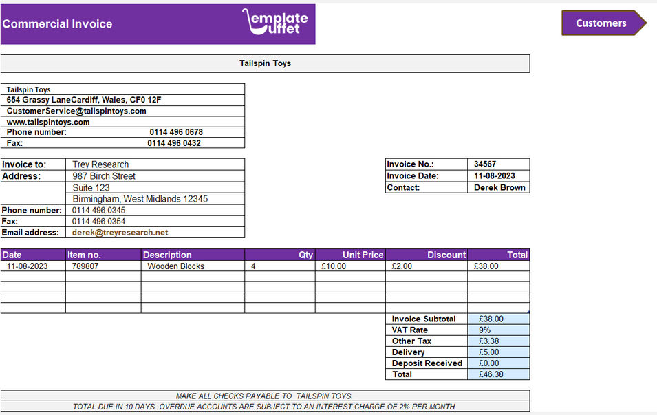 Commercial Invoice