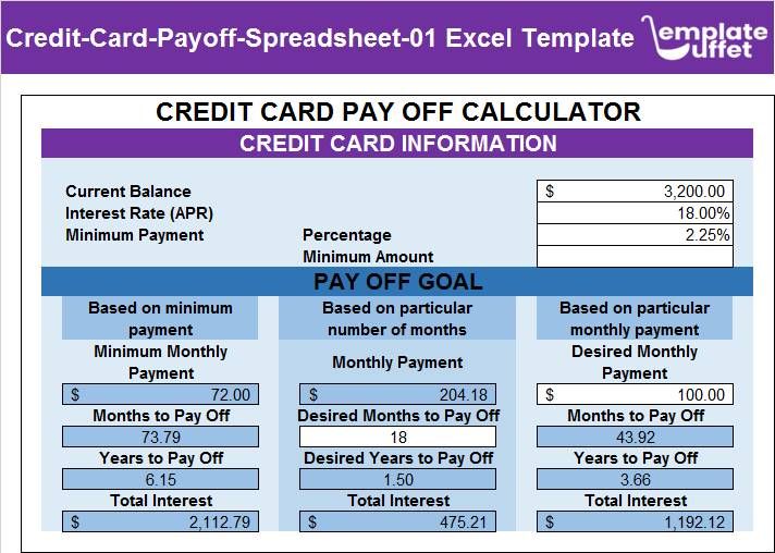 Credit-Card-Payoff-Spreadsheet-01 Excel Template