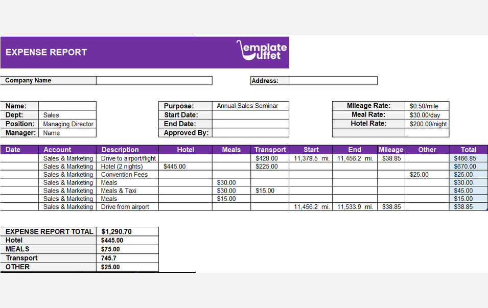 Expense Report