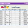 Food Budget Excel Template