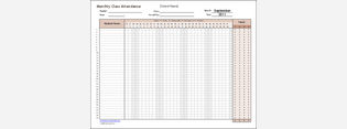 Free Attendance Tracking Forms