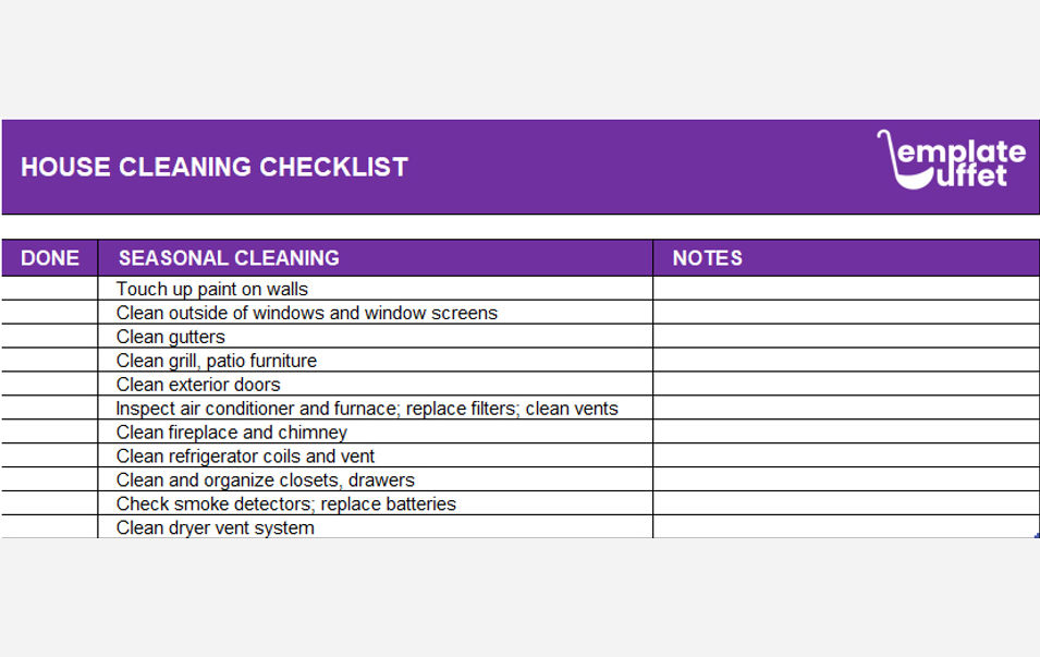 House Cleaning Checklist A Step By Step Guide For Cleaning Your Home 