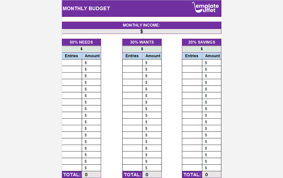 Monthly Budget