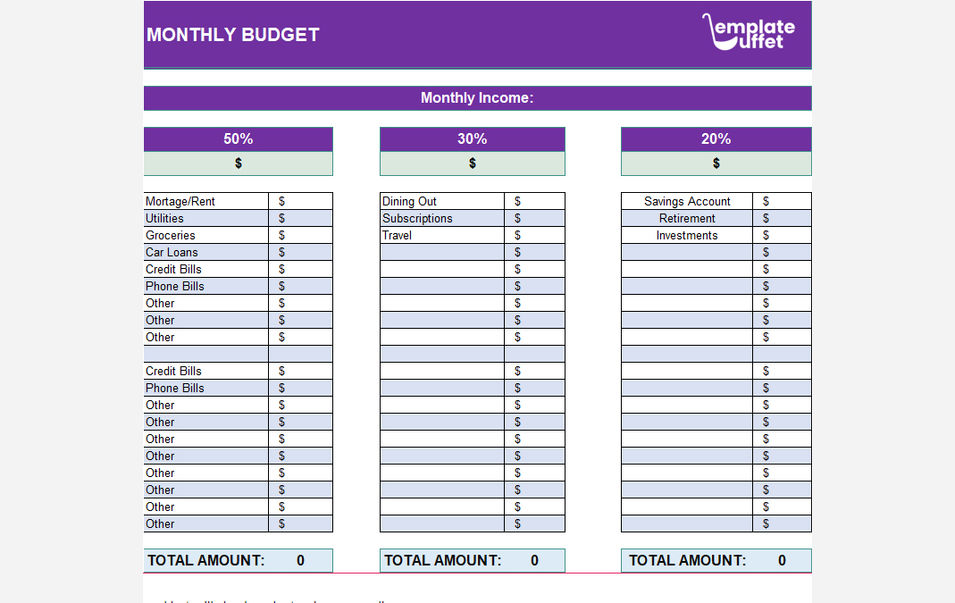 Monthly Budget