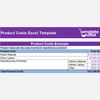 Product Costs Excel Template