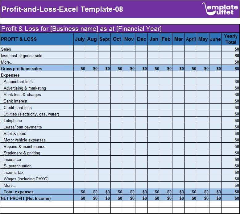 Profit-and-Loss-Excel Template-08