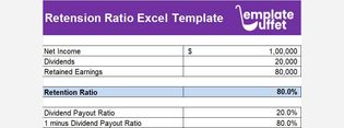 Retension Ratio Excel Template