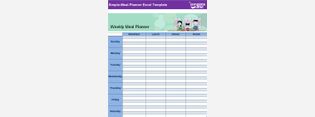 Simple-Meal-Planner Excel Template